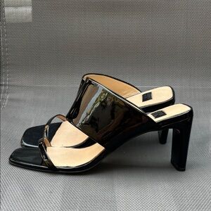 Louise et Cie Black Patent Heels/ Mules